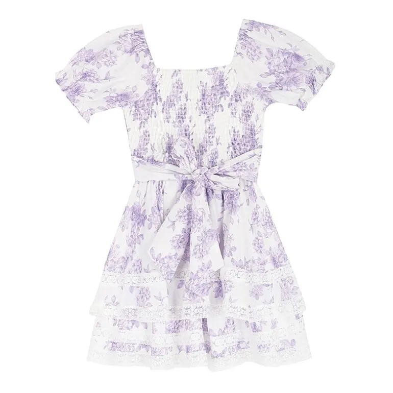Rare Editions Big Kid Girls Short Sleeve A-Line Dress