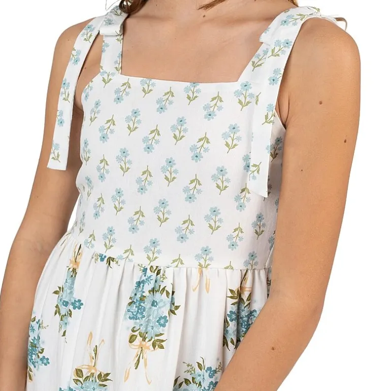 Rare Editions Big Kid Girls Sleeveless Floral Maxi Dress