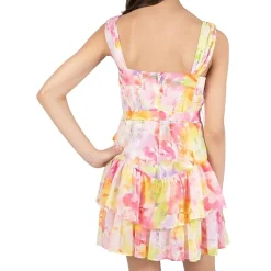 Rare Editions Big Kid Girls Sleeveless Floral Romper