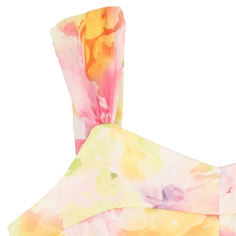 Rare Editions Big Kid Girls Sleeveless Floral Romper