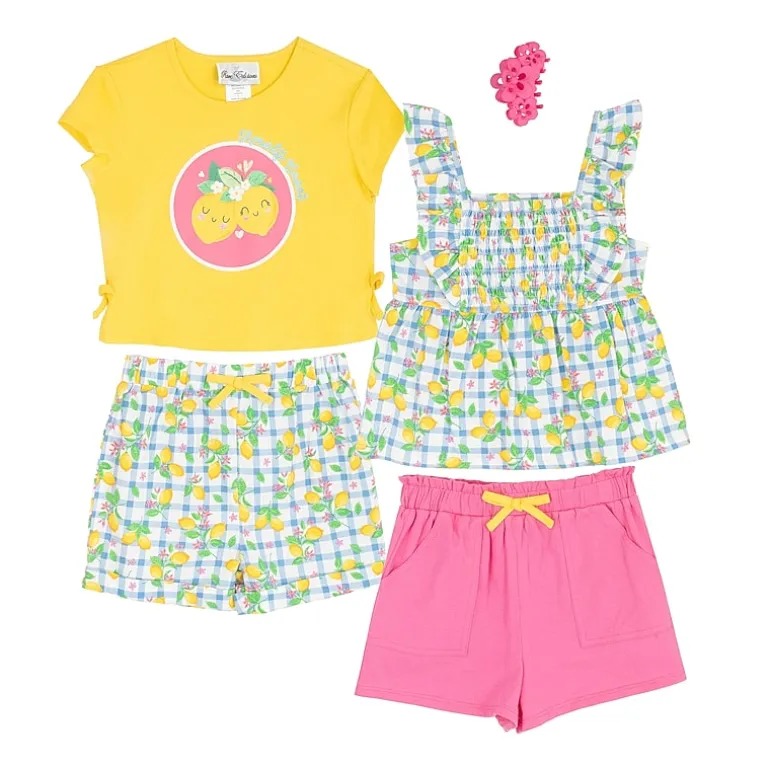 Rare Editions Toddler Girls 4-pc. Short Set