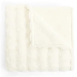 Regal Home Bubble Faux Fur 50x70 Washable Midweight Throw