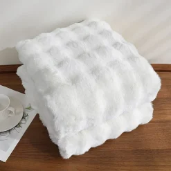 Regal Home Bubble Faux Fur 50x70 Washable Midweight Throw
