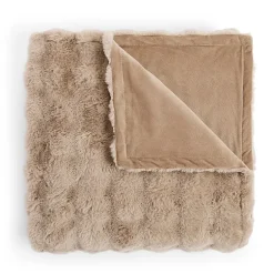 Regal Home Bubble Faux Fur 50x70 Washable Midweight Throw
