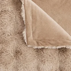 Regal Home Bubble Faux Fur 50x70 Washable Midweight Throw