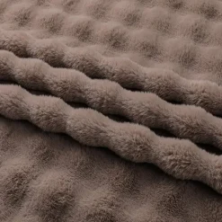Regal Home Bubble Faux Fur 50x70 Washable Midweight Throw