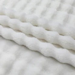 Regal Home Bubble Faux Fur 50x70 Washable Midweight Throw