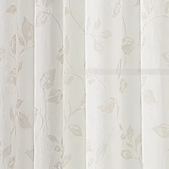 Regal Home Crushed Voile Leaves Print Grommet Top Sheer Single Curtain Panel