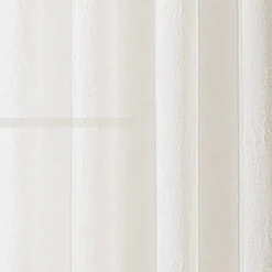 Regal Home Crushed Voile Solid Grommet Top Sheer Single Curtain Panel
