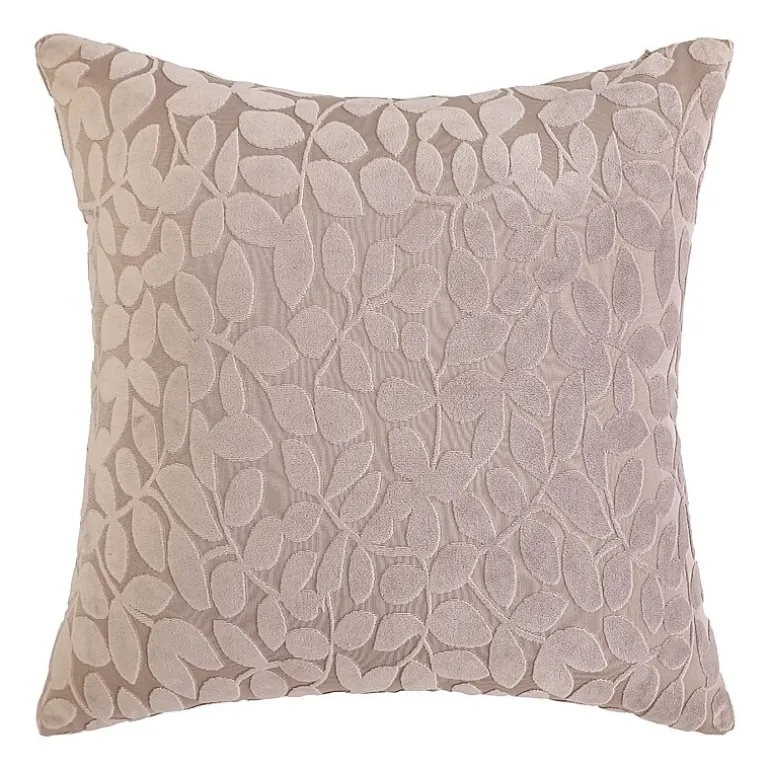 Regal Home Cut Leaf 20x20 Square Throw Pillow