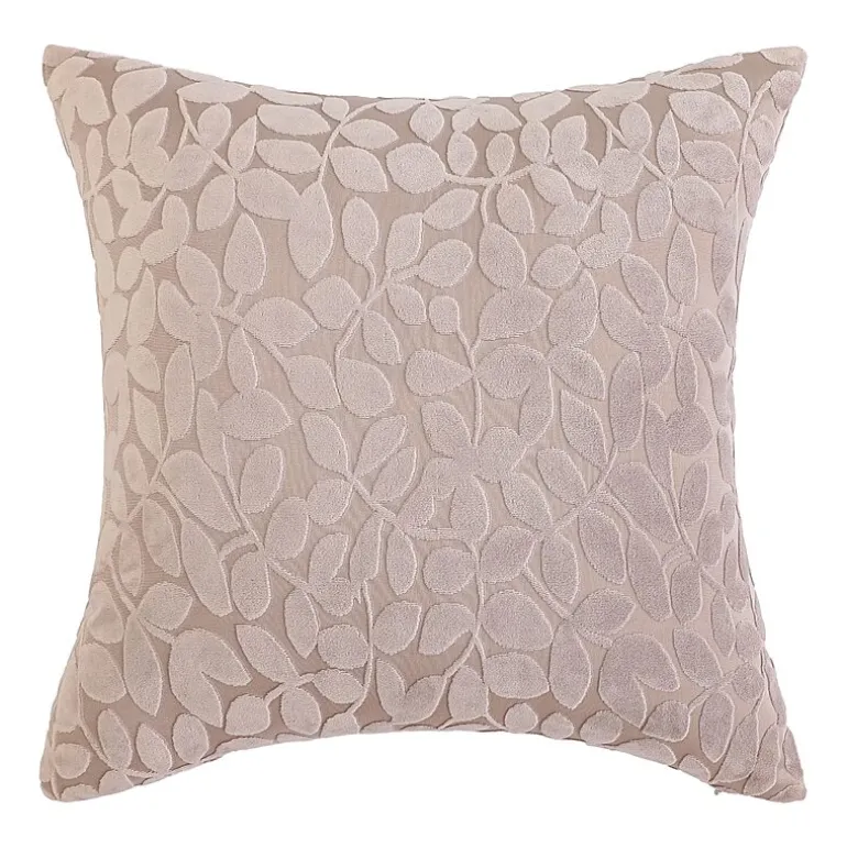 Regal Home Cut Leaf 20x20 Square Throw Pillow