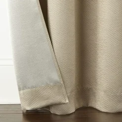 Regal Home Delaney Diamond Grommet Top Embossed Blackout Set of 2 Curtain Panel