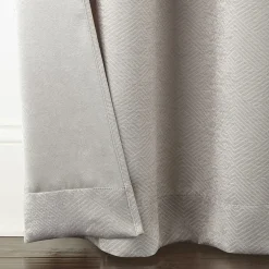 Regal Home Delaney Diamond Grommet Top Embossed Blackout Set of 2 Curtain Panel