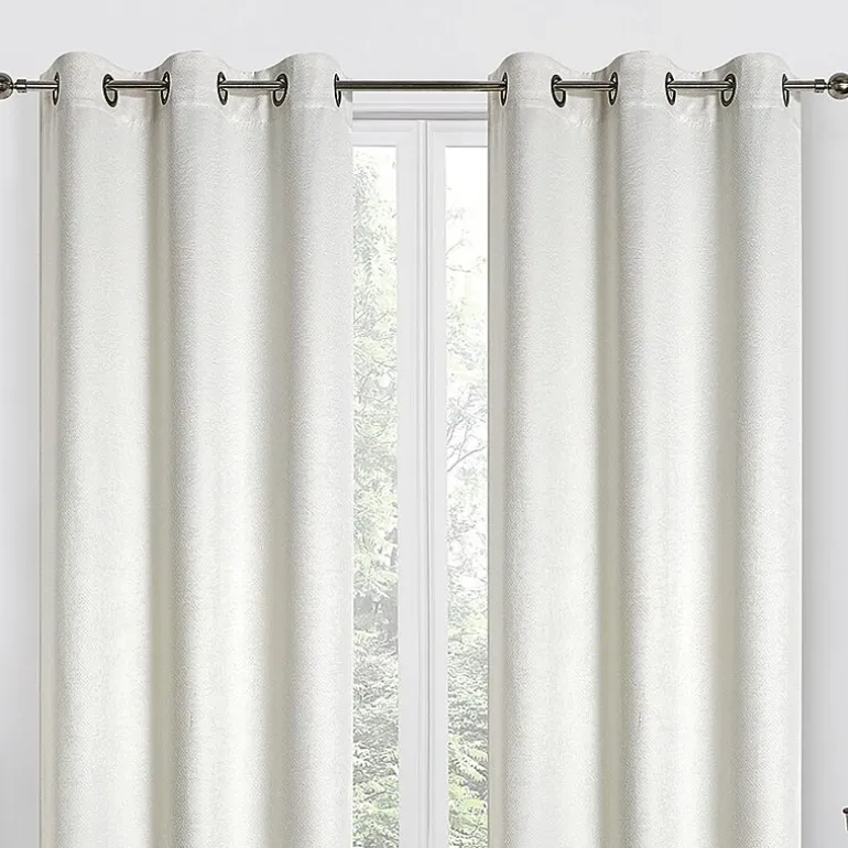 Regal Home Diamond Embossed Grommet Top Energy Saving Blackout Set of 2 Curtain Panel