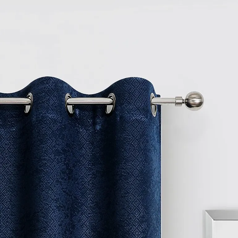 Regal Home Diamond Embossed Grommet Top Energy Saving Blackout Set of 2 Curtain Panel