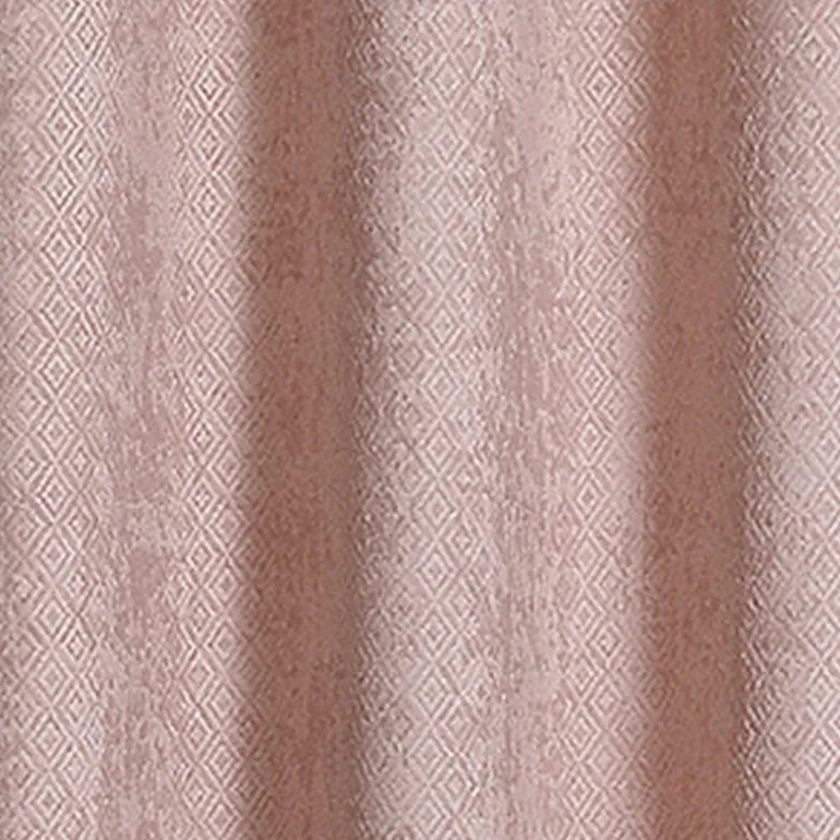 Regal Home Diamond Embossed Grommet Top Energy Saving Blackout Set of 2 Curtain Panel
