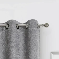 Regal Home Diamond Embossed Grommet Top Energy Saving Blackout Set of 2 Curtain Panel