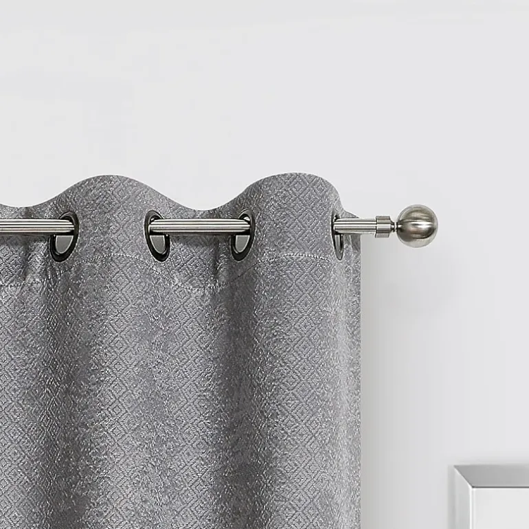 Regal Home Diamond Embossed Grommet Top Energy Saving Blackout Set of 2 Curtain Panel