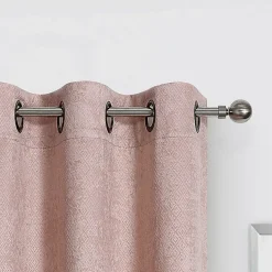 Regal Home Diamond Embossed Grommet Top Energy Saving Blackout Set of 2 Curtain Panel