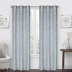 Regal Home Gilmore Grommet Top Energy Saving Light-Filtering Set of 2 Curtain Panel