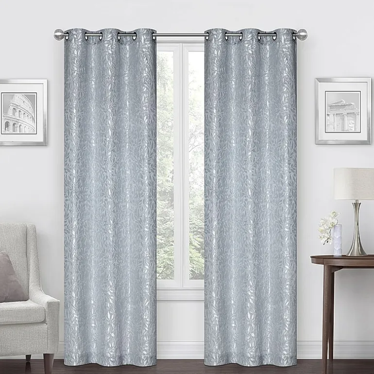 Regal Home Gilmore Grommet Top Energy Saving Light-Filtering Set of 2 Curtain Panel