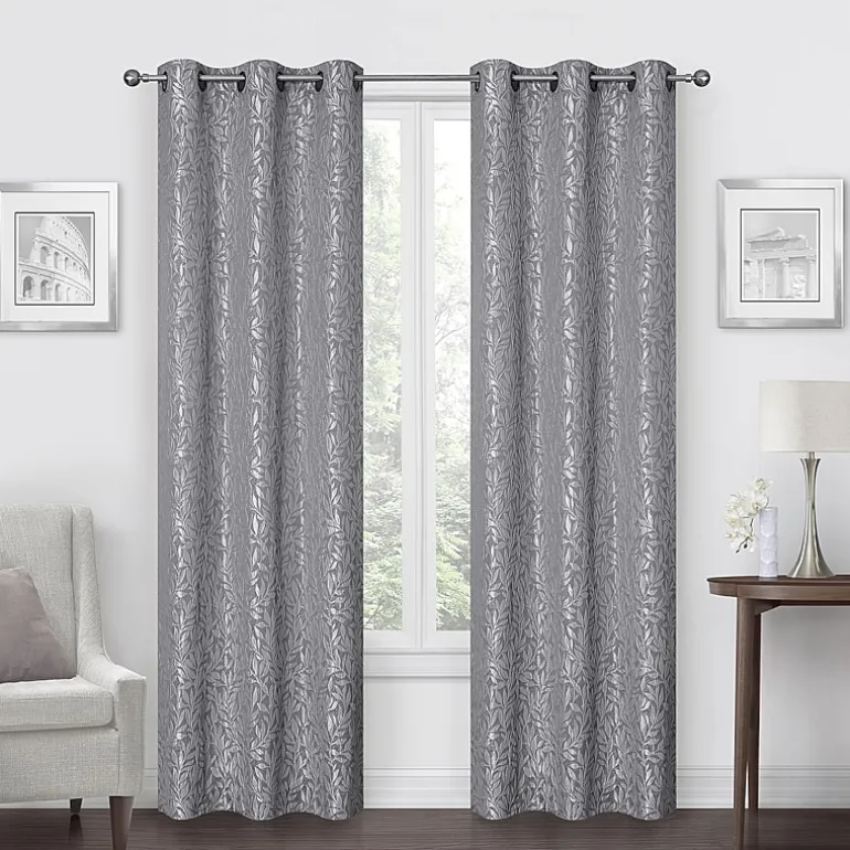 Regal Home Gilmore Grommet Top Energy Saving Light-Filtering Set of 2 Curtain Panel