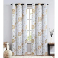 Regal Home Hendrix Grommet Top Blackout Set of 2 Curtain Panel