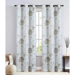 Regal Home Hendrix Grommet Top Blackout Set of 2 Curtain Panel