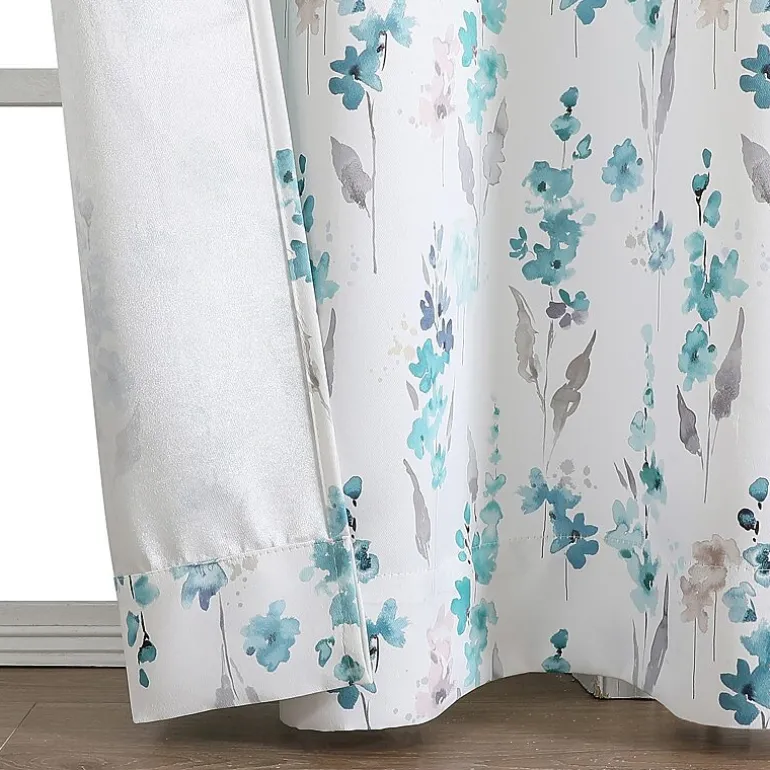 Regal Home Isla Printed Grommet Top Energy Saving Blackout Set of 2 Curtain Panel