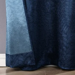 Regal Home Joelle Embossed Grommet Top Energy Saving Blackout Set of 2 Curtain Panel