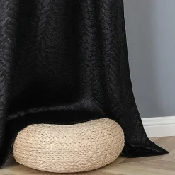 Regal Home Joelle Embossed Grommet Top Energy Saving Blackout Set of 2 Curtain Panel