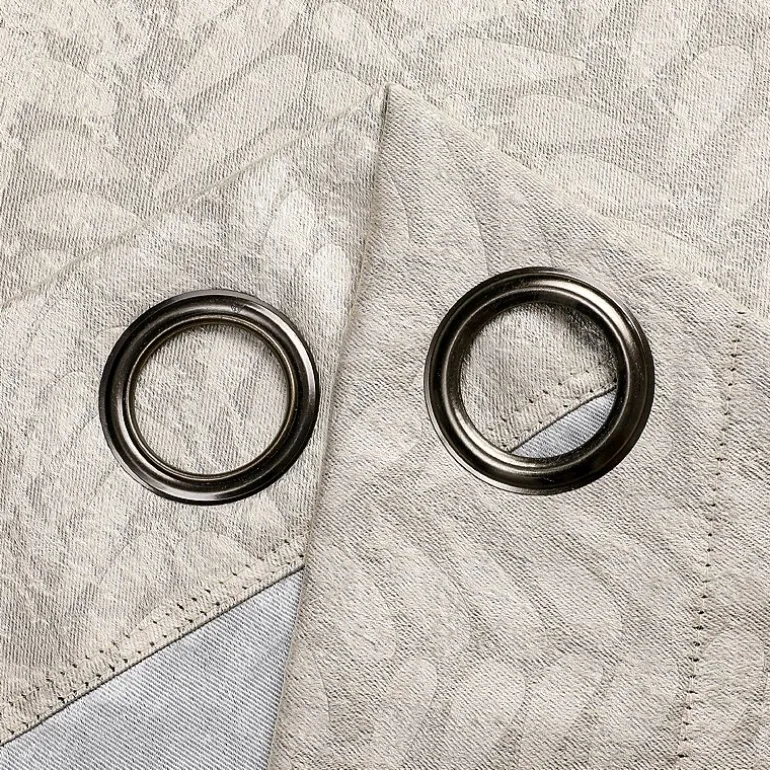 Regal Home Joelle Embossed Grommet Top Energy Saving Blackout Set of 2 Curtain Panel