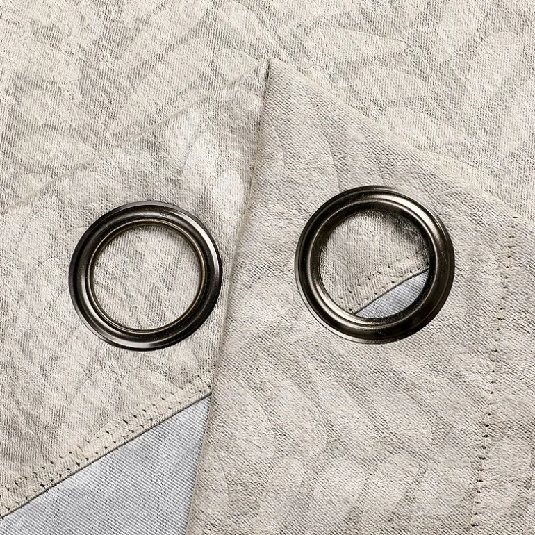 Regal Home Joelle Embossed Grommet Top Energy Saving Blackout Set of 2 Curtain Panel