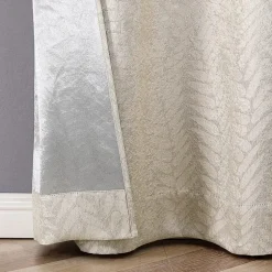Regal Home Joelle Embossed Grommet Top Energy Saving Blackout Set of 2 Curtain Panel