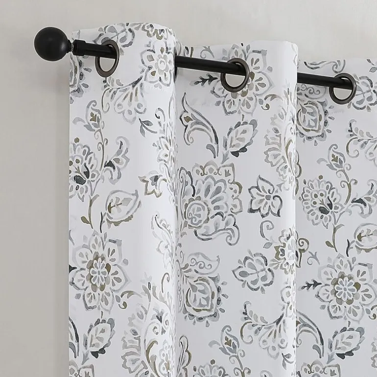 Regal Home Kelvis Printed Grommet Top Energy Saving Blackout Set of 2 Curtain Panel