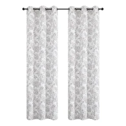 Regal Home Kelvis Printed Grommet Top Energy Saving Blackout Set of 2 Curtain Panel
