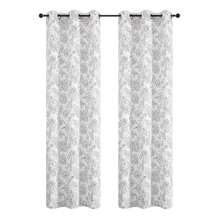 Regal Home Kelvis Printed Grommet Top Energy Saving Blackout Set of 2 Curtain Panel