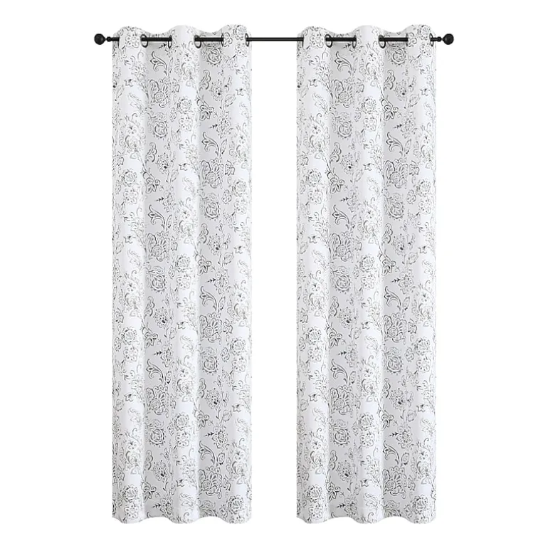 Regal Home Kelvis Printed Grommet Top Energy Saving Blackout Set of 2 Curtain Panel