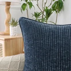 Regal Home Lila Ribbed Down Alt 20x20 Square Throw Pillow
