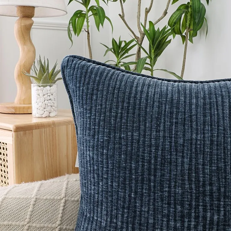 Regal Home Lila Ribbed Down Alt 20x20 Square Throw Pillow