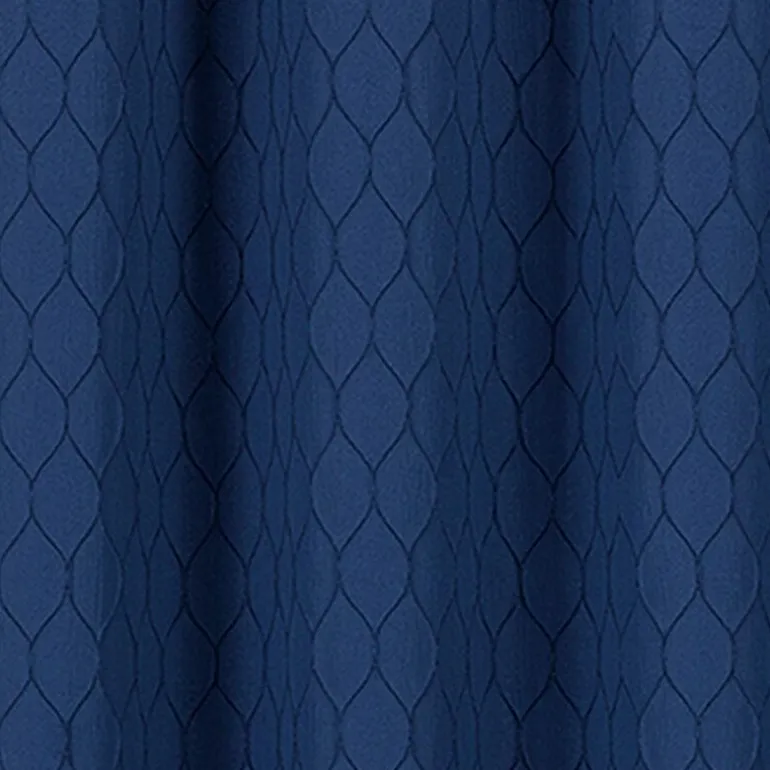 Regal Home Mackenna Jacquard Grommet Top Light-Filtering Set of 2 Curtain Panel