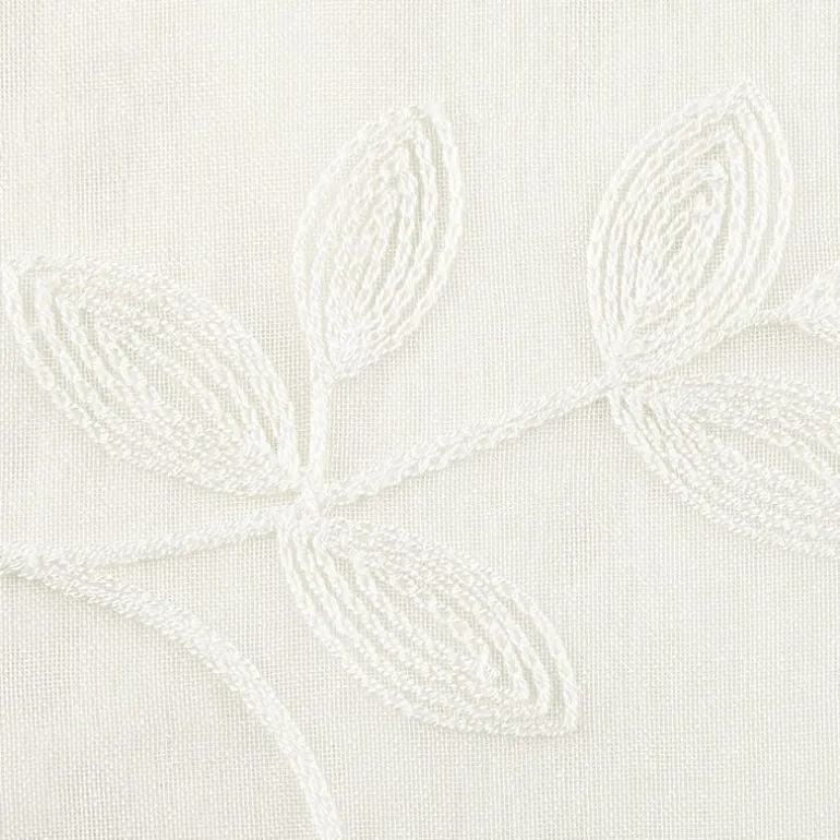 Regal Home Meadow Rod Pocket Embroidered Sheer Single Curtain Panel
