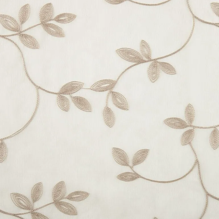 Regal Home Meadow Rod Pocket Embroidered Sheer Single Curtain Panel