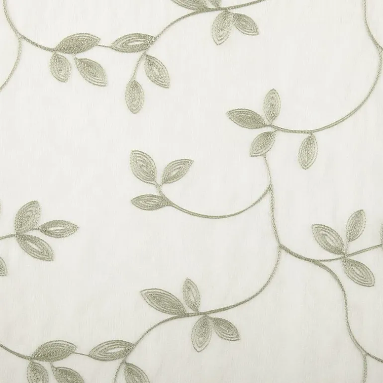 Regal Home Meadow Rod Pocket Embroidered Sheer Single Curtain Panel