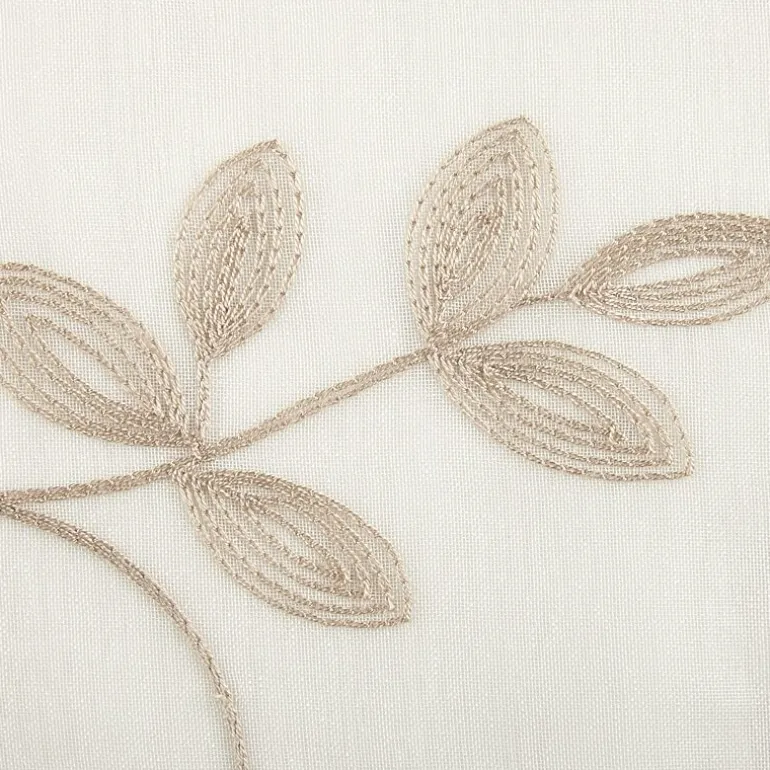 Regal Home Meadow Rod Pocket Embroidered Sheer Single Curtain Panel