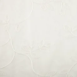 Regal Home Meadow Rod Pocket Embroidered Sheer Single Curtain Panel