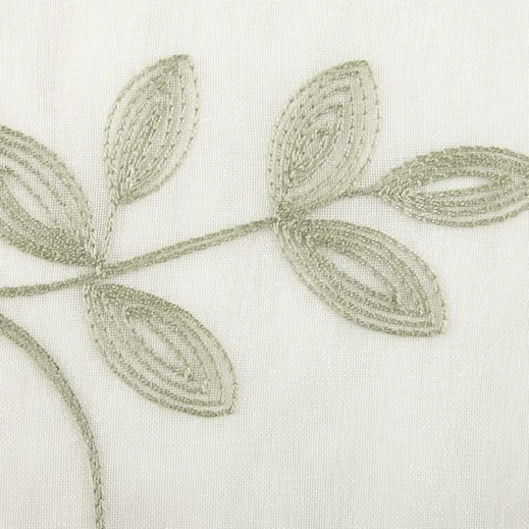 Regal Home Meadow Rod Pocket Embroidered Sheer Single Curtain Panel