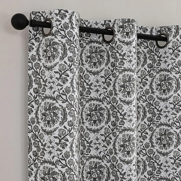 Regal Home Norwood Printed Grommet Top Blackout Set of 2 Curtain Panel