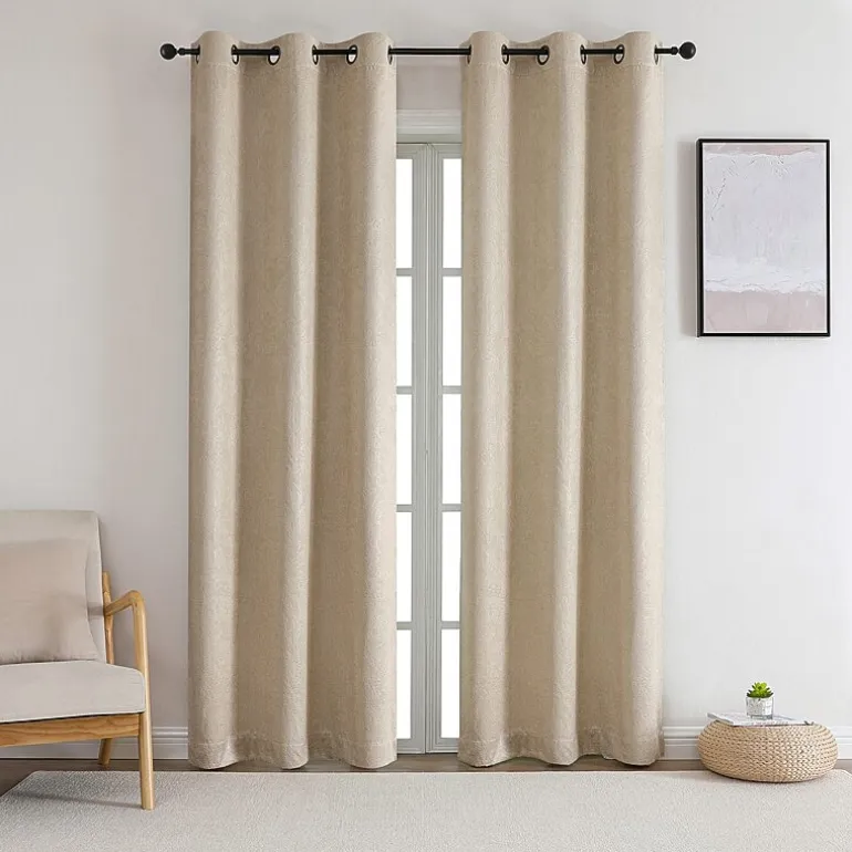 Regal Home Ophelia Grommet Top Blackout Set of 2 Curtain Panel
