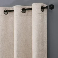 Regal Home Pascal Grommet Top Energy Saving Embossed Blackout Set of 2 Curtain Panel